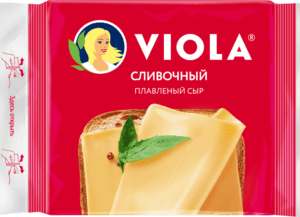 Сыр плавленый Сливочный в ломтиках 140г Viola