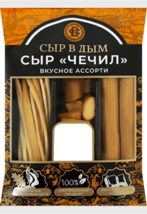 Сыр Чечил копчёный пряный Ассорти Изобилие вкуса 50г Сыр в дым