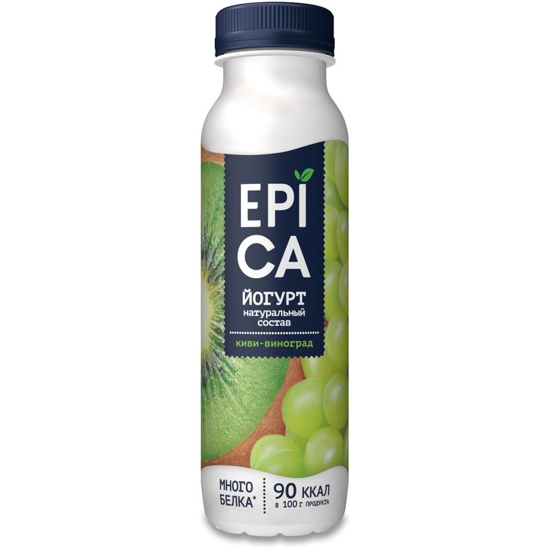 Йогурт EPICA питьевой киви виноград 2.5% 290г