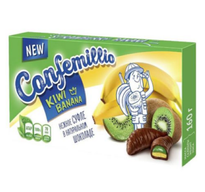 Конфеты со вкусом киви банан 160г Confemillio