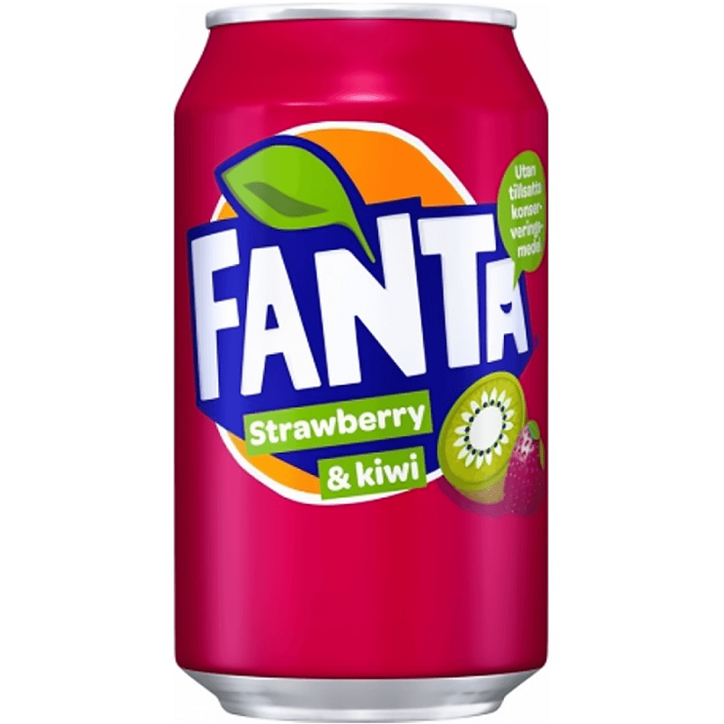 Напиток Fanta Strawberry-Kiwi газ 0,355л Дания ж/б