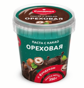 Паста шоколадно ореховая с фундуком и какао 350г Сладиал