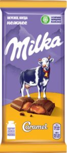 Шоколад Милка молочный с карамелью 85-90г