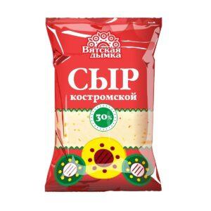 Сыр Костромской 30% 180г Вятская дымка