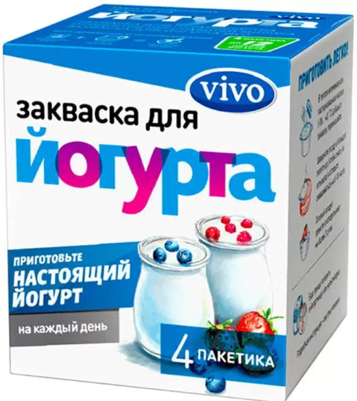 Закваска Йогурт 0% 4шт*5г Vivo