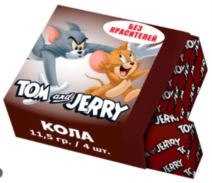 Жевательная конфета Tom and Jerry кола 11,5г