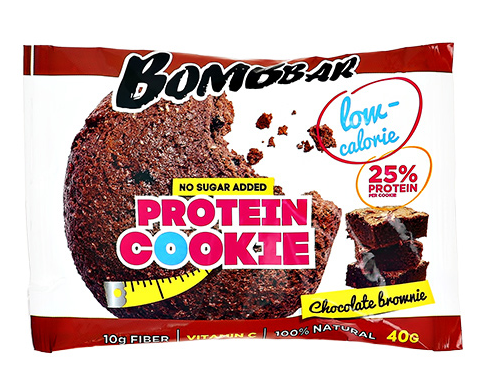 Печенье неглазированное шоколадный брауни 40г Bombbar
