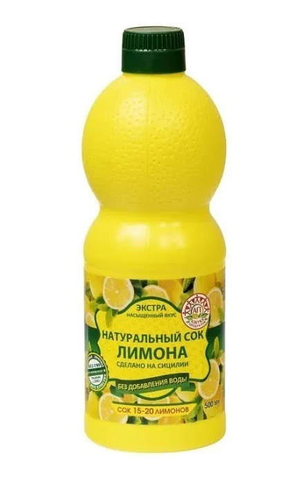 Сок натуральный лимона 1л Азбука Продуктов