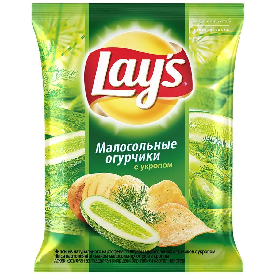 Чипсы масольные огурчики с укропом 140г Lays