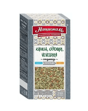 Гарнир киноа овощи чечевица 250г Националь Новая