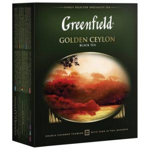 Чай черный Голден Цейлон 100пакетиков Гринфилд