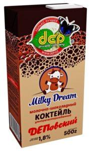Коктейль ДЕПовский Milky Dream молочно-шоколадный ультрапаст 1,8% 500г т/п