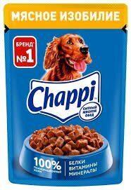 Корм для собак 85г Чаппи мясное изобилие