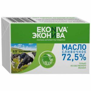 Масло Крестьянское сливочное 72,5% 180г Эконива