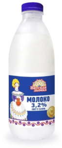 Молоко пастеризованное Вятская Дымка 3,2% 0,9л п/п
