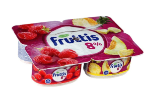 Продукт йогуртный Кампина Фруттис малина/ананас-дыня с/экс 8% 115г