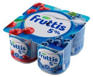 Продукт йогуртный Кампина Фруттис вишня-черника слив лак-во 5% 115г