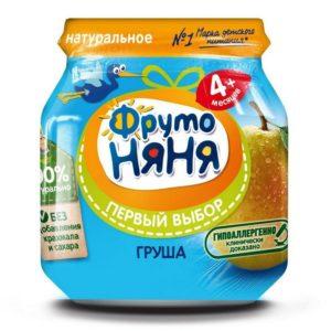 Пюре фруктовое 100г Фруто Няня груша 4+