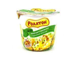 Пюре картофельное быстрого приготовления курица 40г стакан Роллтон