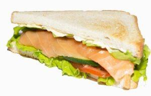 Сэндвич с лососем по рецепту UP 145 г