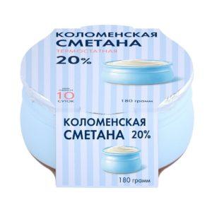 Сметана 15% 180г термостатная Коломенская Коломенское Молоко