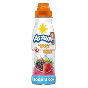 Вода и сок для детей садовые ягоды не газированная 300мл Агуша