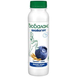 Йогурт питьевой БиоБаланс 1% 270г черника злаки